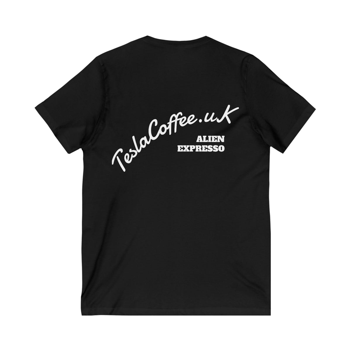 TESLA COFFEE® V-Neck Tee Shirt Printify
