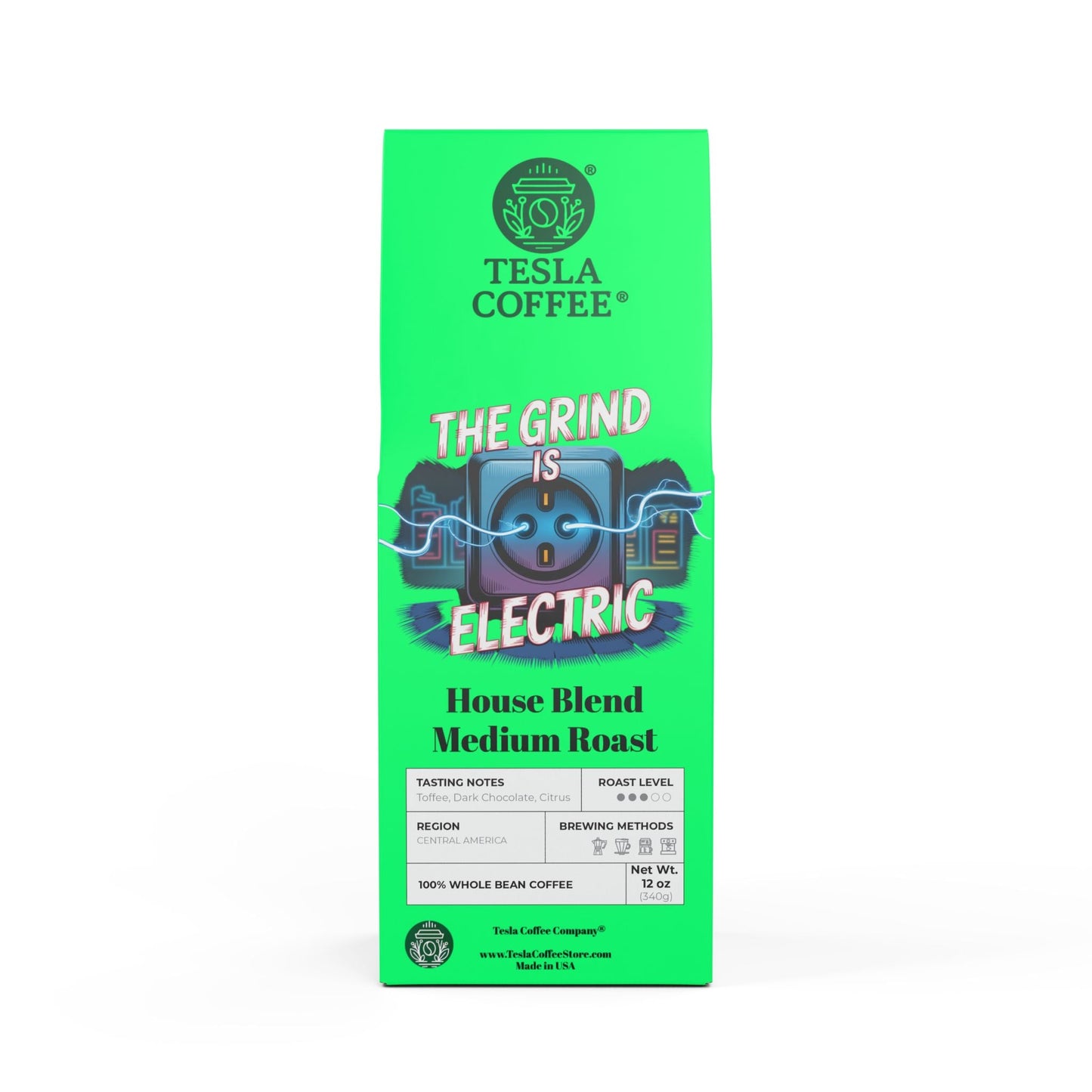 Tesla Coffee Premium (House Blend Medium Roast) Printify
