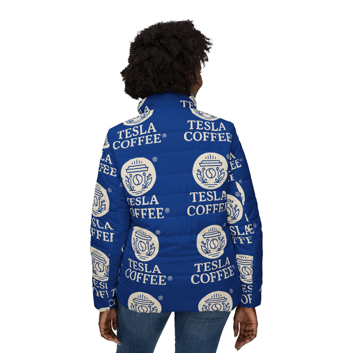 TESLA COFFEE® Women's Puffer Jacket Printify