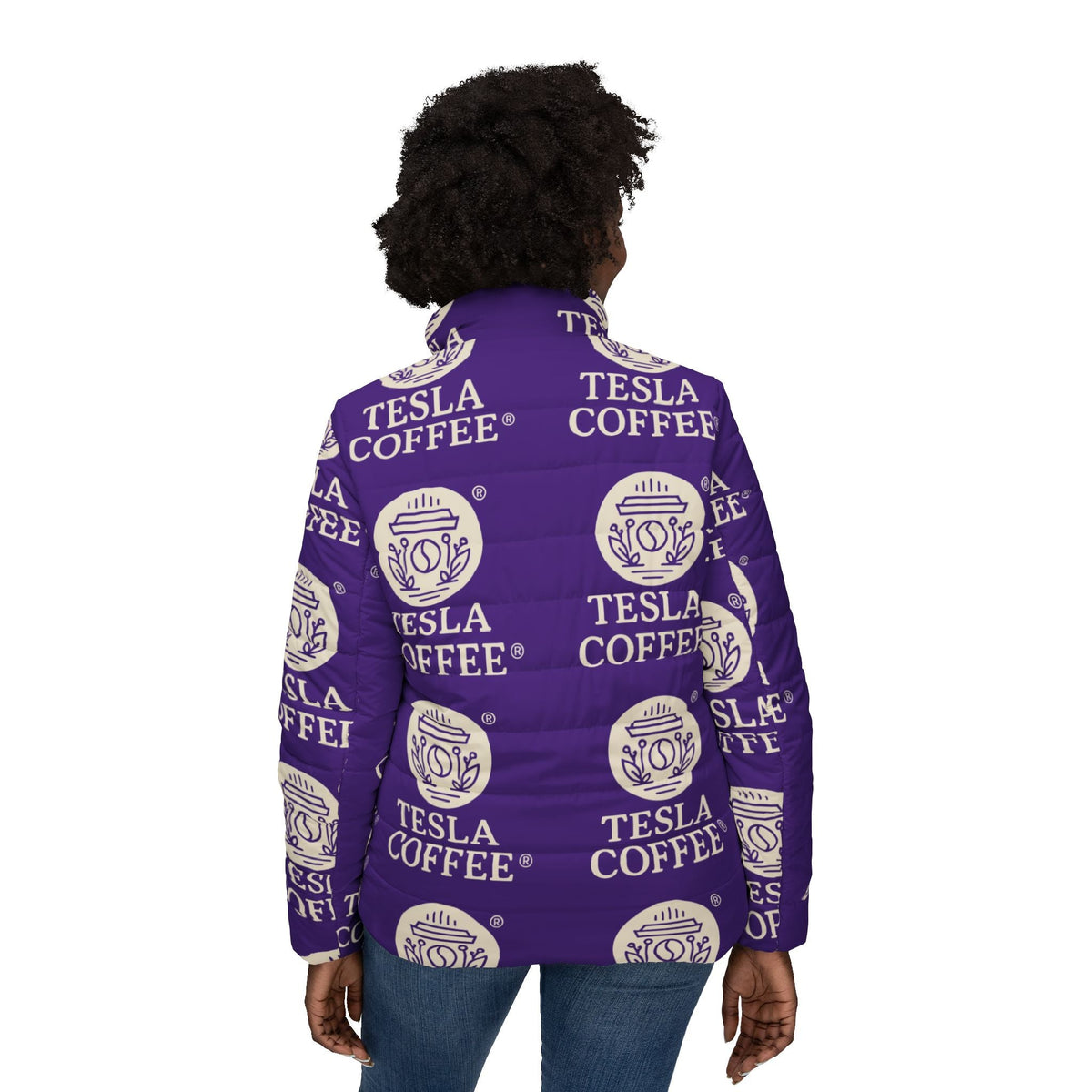 TESLA COFFEE® Puffer Jacket Printify