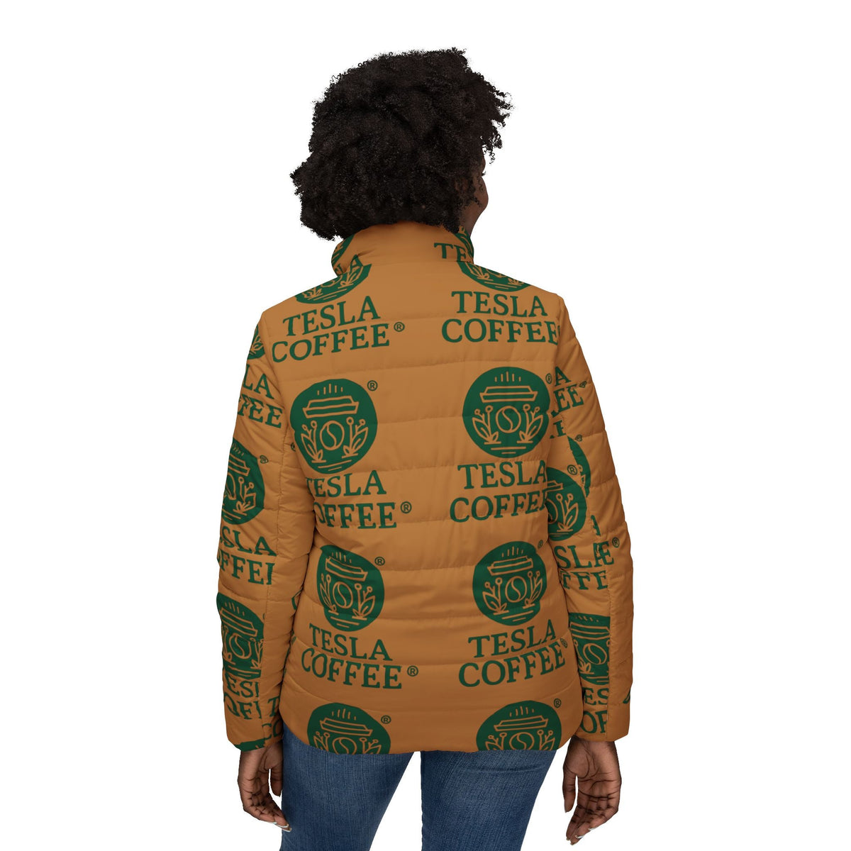TESLA COFFEE® Puffer Jacket Printify