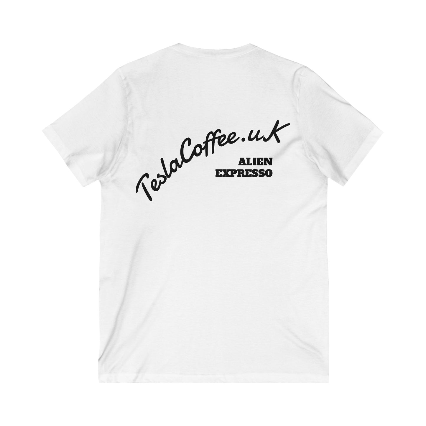Tesla Coffee® Unisex Jersey Short Sleeve V-Neck Tee - TESLA COFFEE®