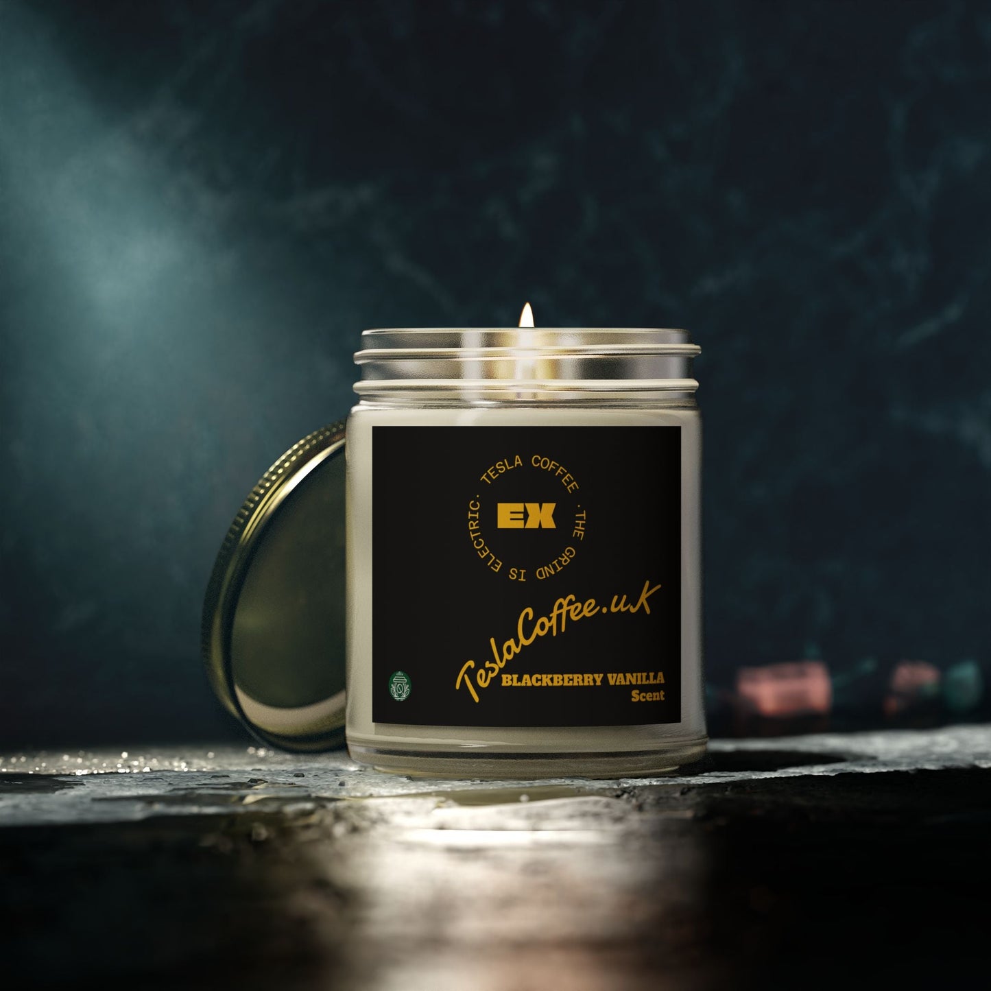 Tesla Coffee® Blackberry Vanilla Scent Candle Printify