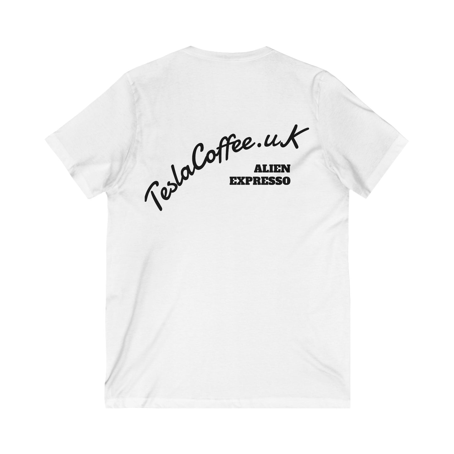Tesla Coffee® Unisex Jersey Short Sleeve V-Neck Tee - TESLA COFFEE®