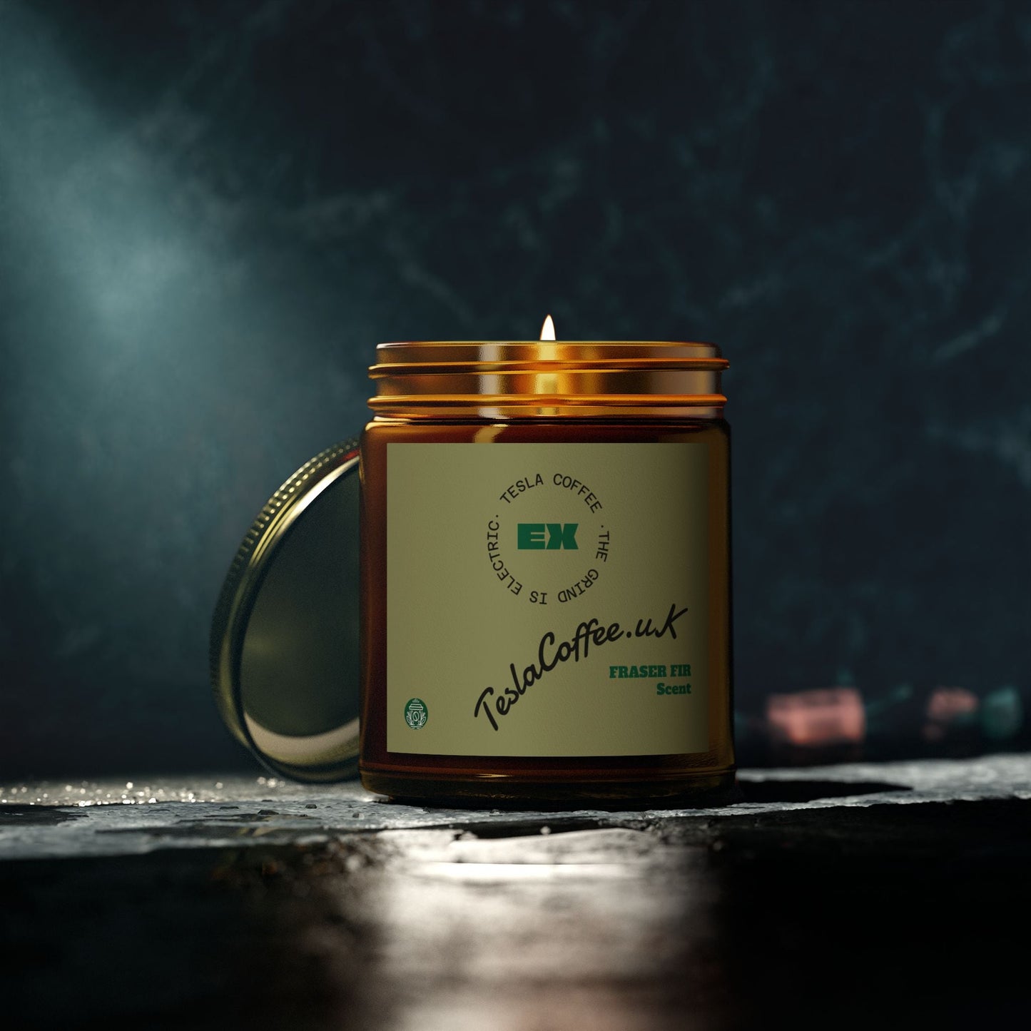 Tesla Coffee® Fraser Fir Scent Candle Printify