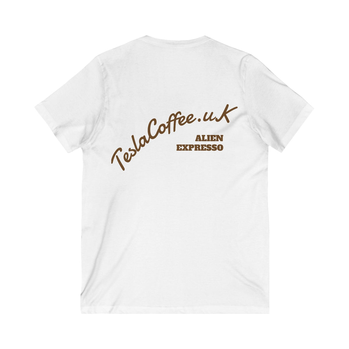 TESLA COFFEE® V-Neck Tee Shirt Printify
