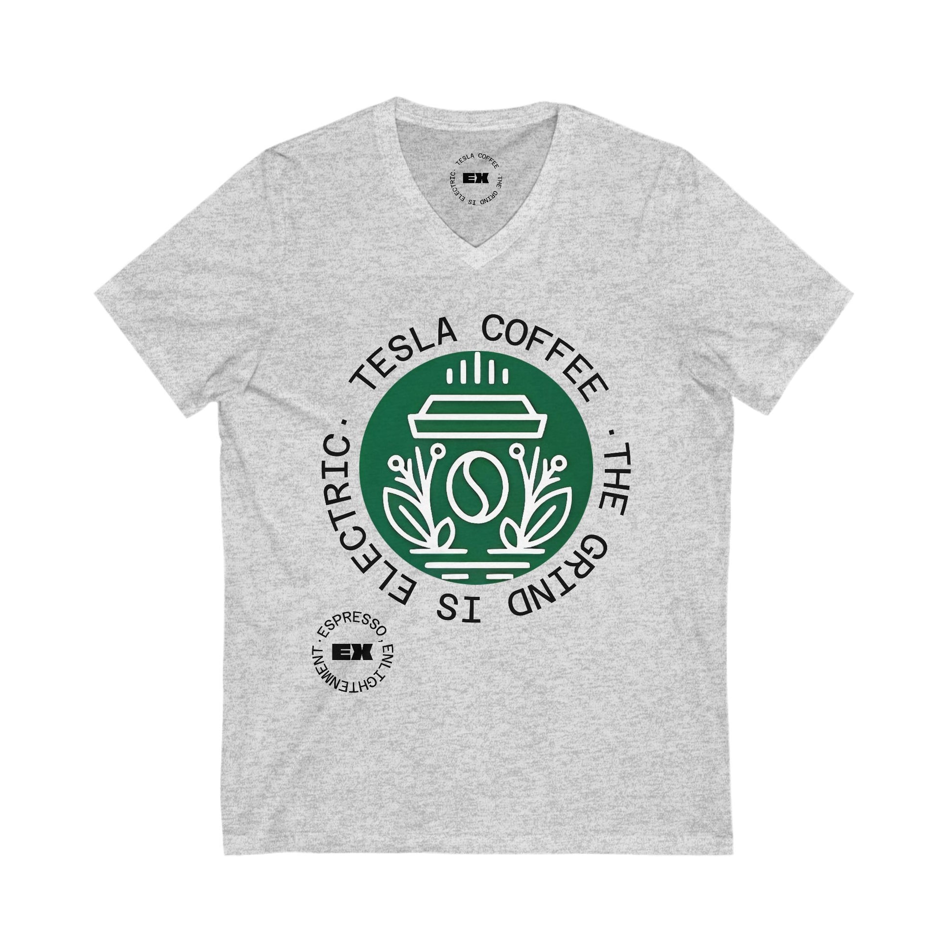 TESLA COFFEE® V-Neck Tee Shirt - TESLA COFFEE®