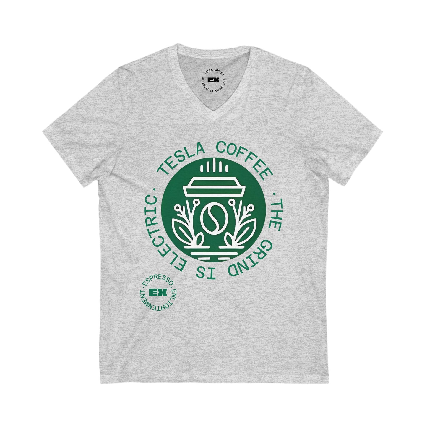 TESLA COFFEE® V-Neck Tee Shirt - TESLA COFFEE®