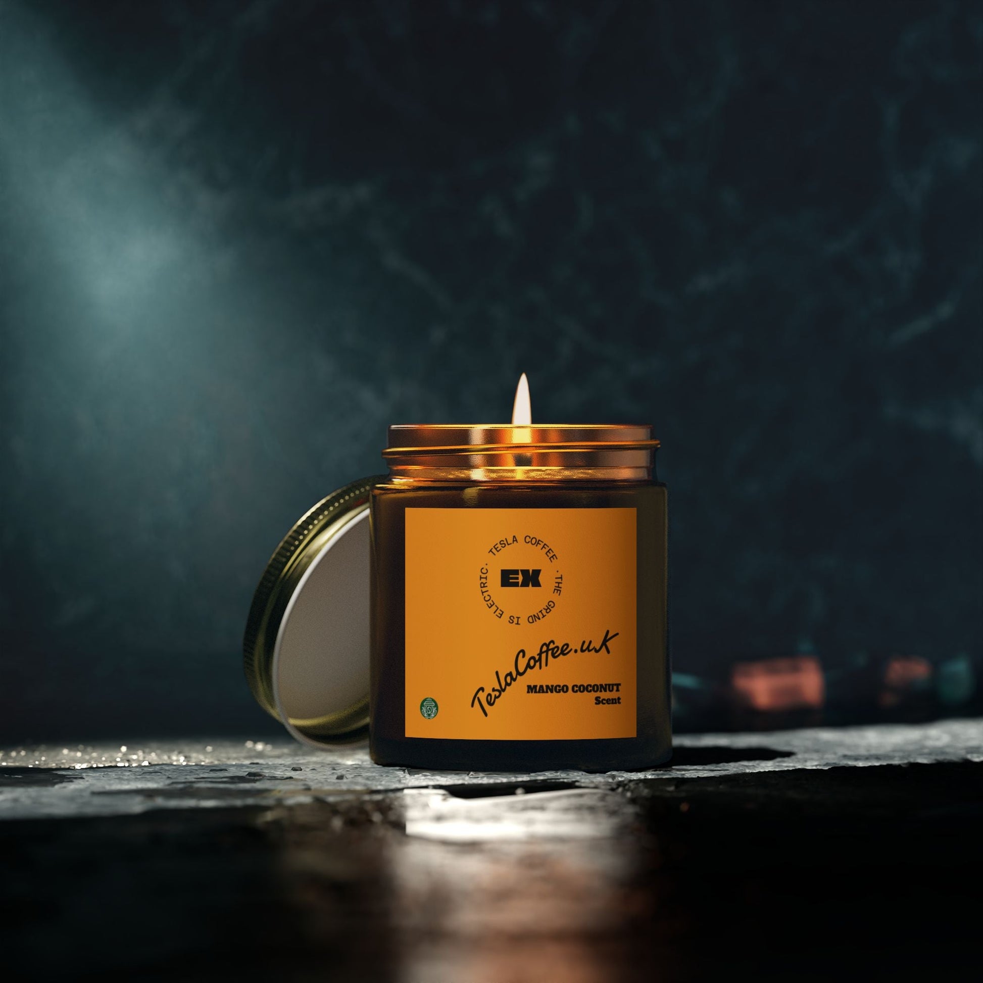 Tesla Coffee® Mango Coconut Scent Candle Printify