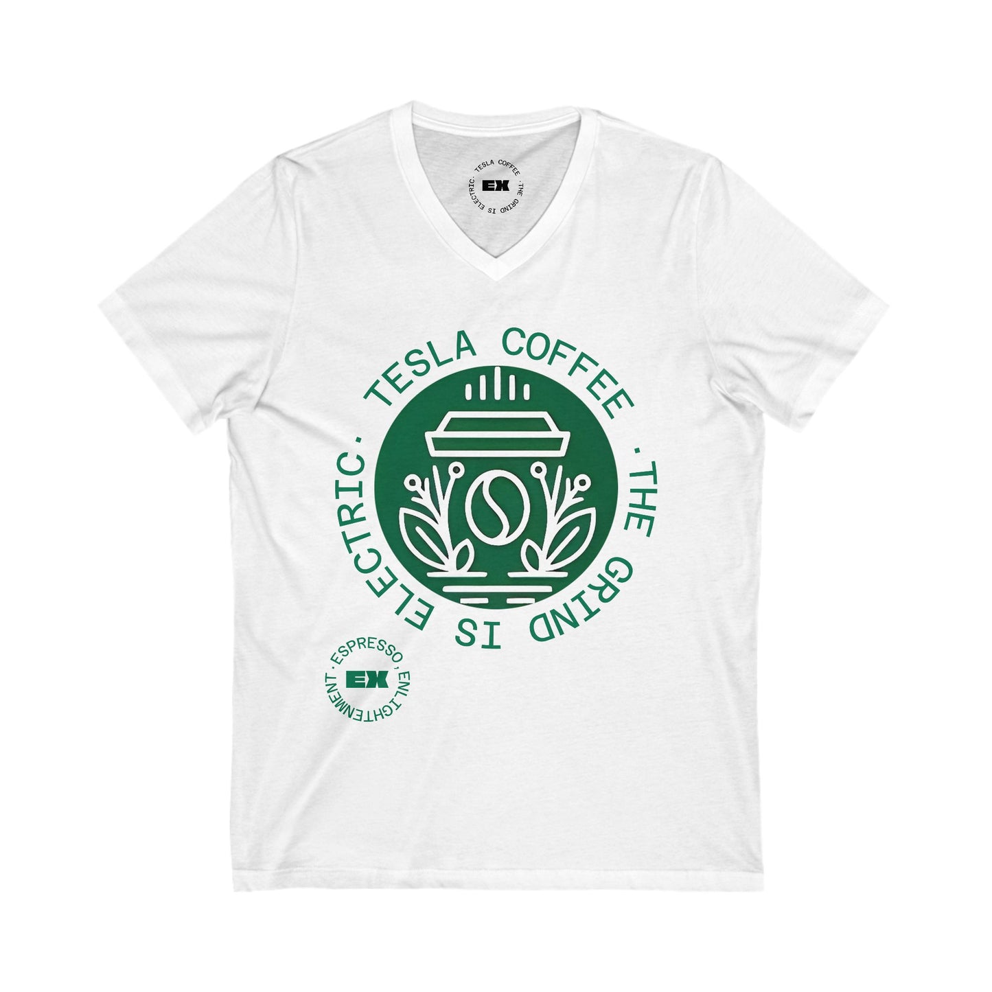 TESLA COFFEE® V-Neck Tee Shirt - TESLA COFFEE®