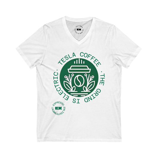 TESLA COFFEE® V-Neck Tee Shirt - TESLA COFFEE®