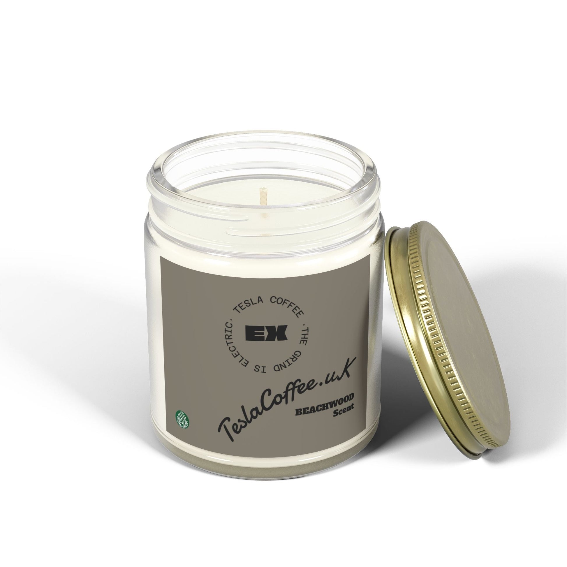 Tesla Coffee® Beachwood Scent Candle Printify