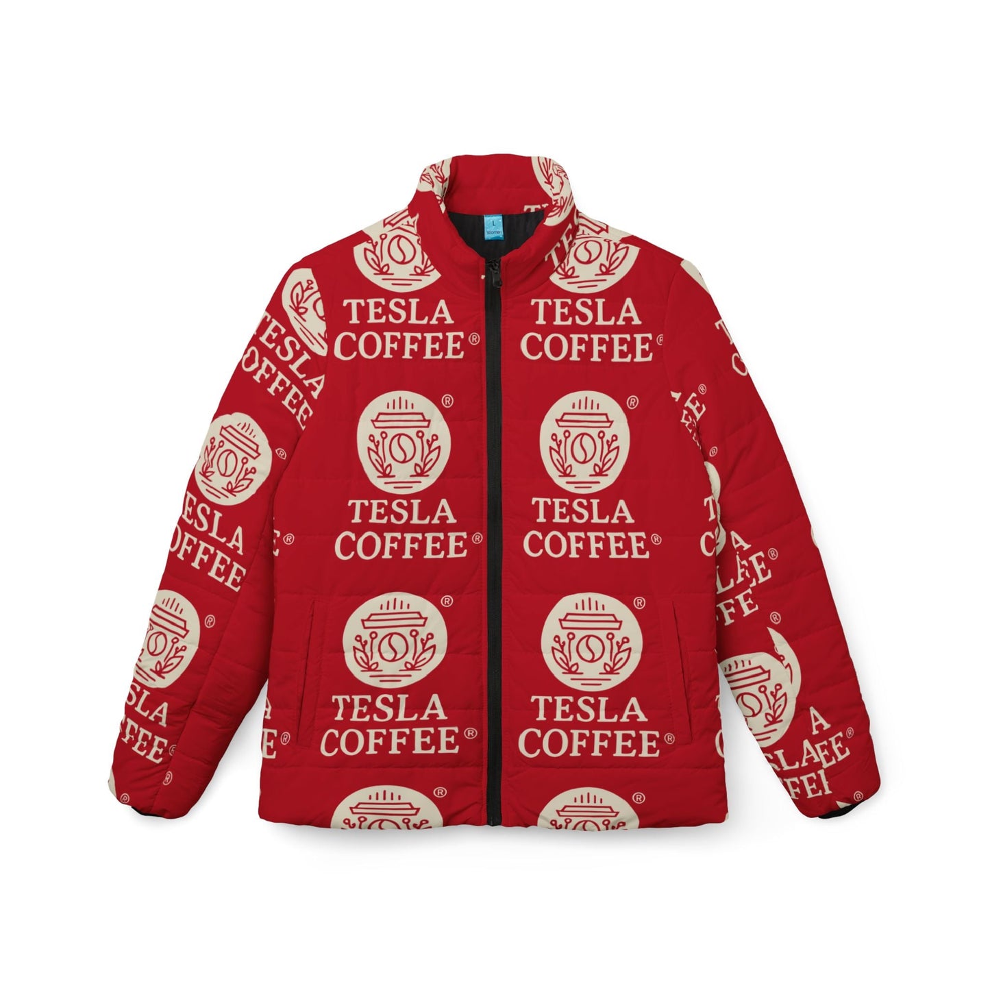 TESLA COFFEE® Puffer Jacket Printify