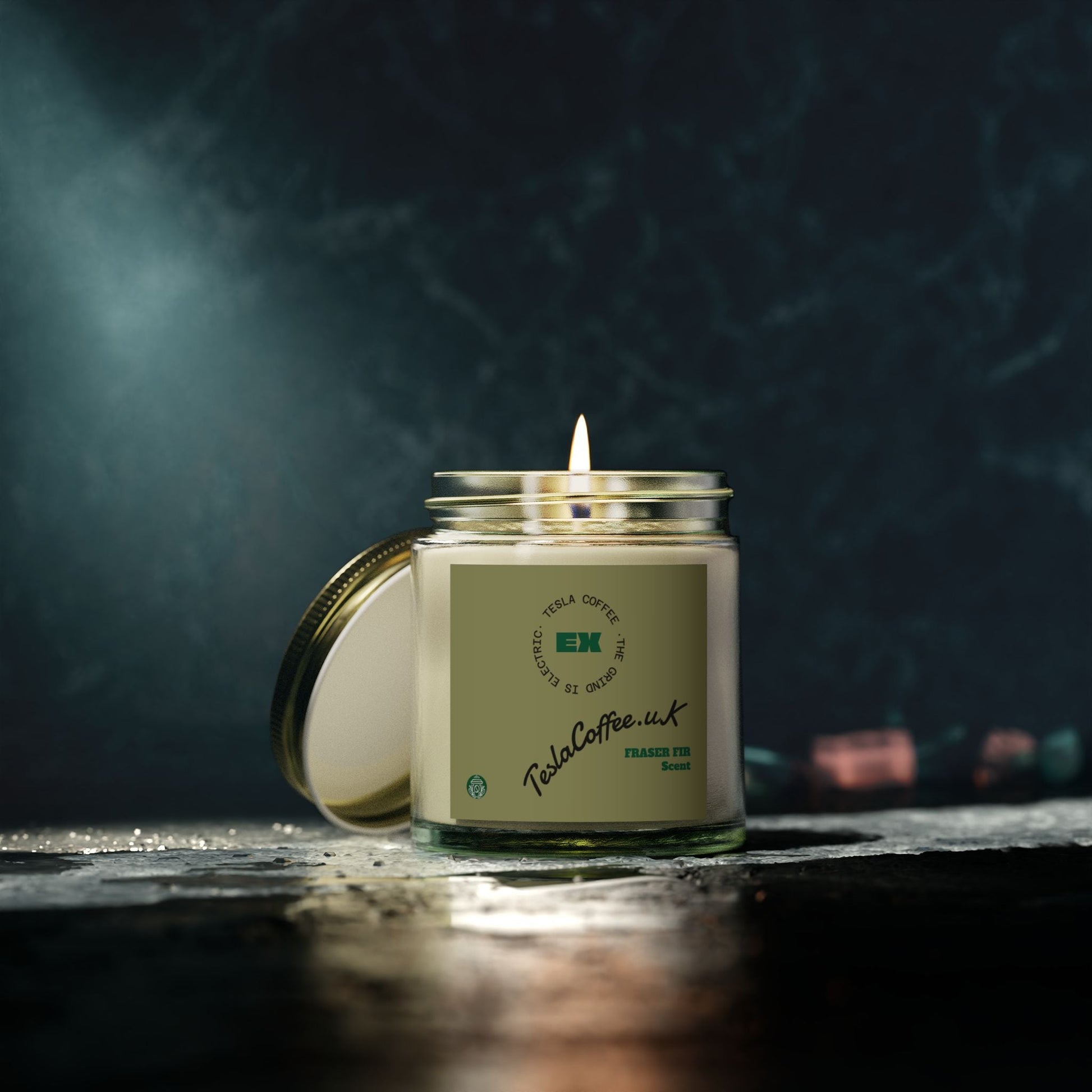 Tesla Coffee® Fraser Fir Scent Candle Printify