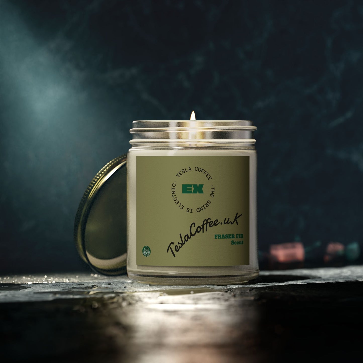 Tesla Coffee® Fraser Fir Scent Candle Printify