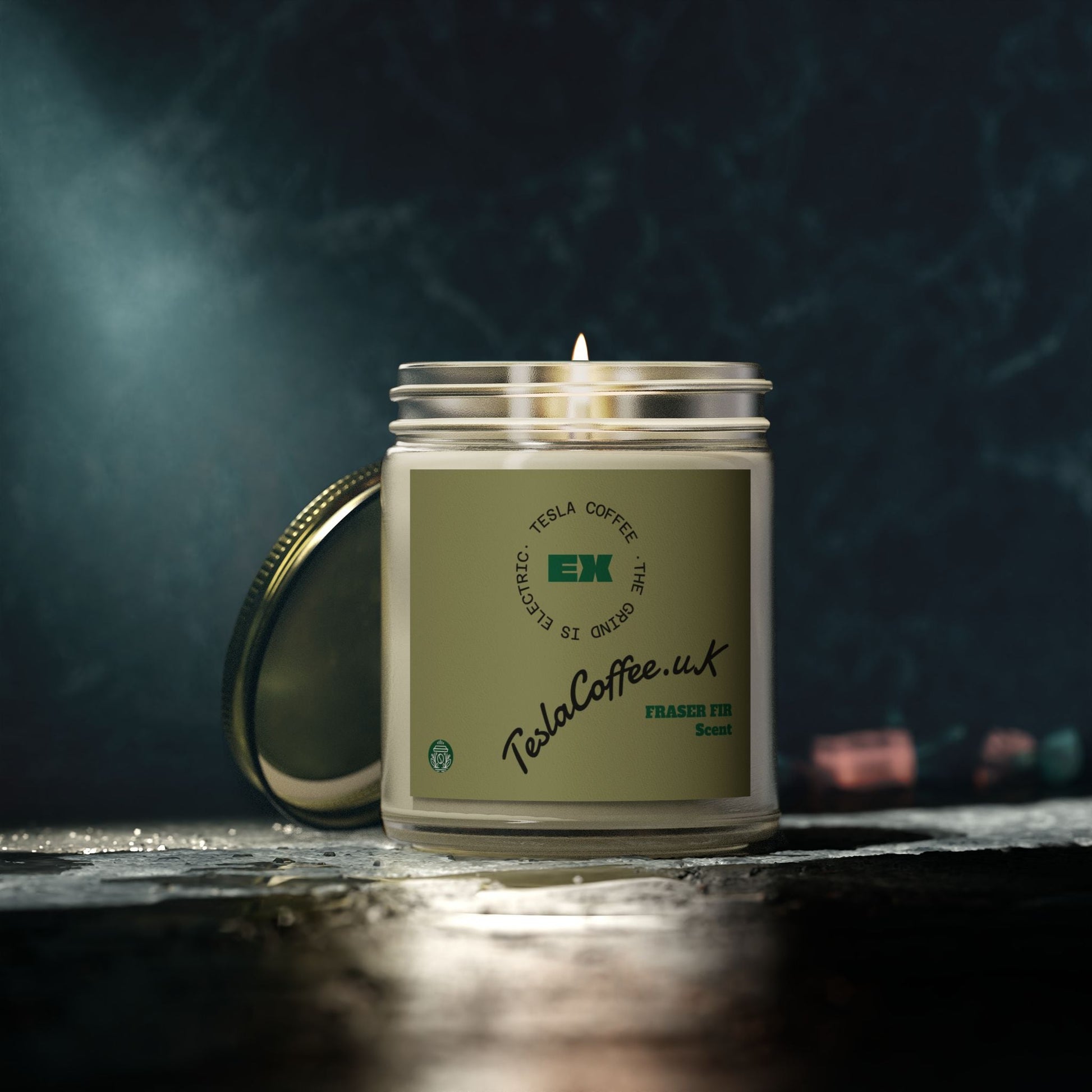Tesla Coffee® Fraser Fir Scent Candle Printify