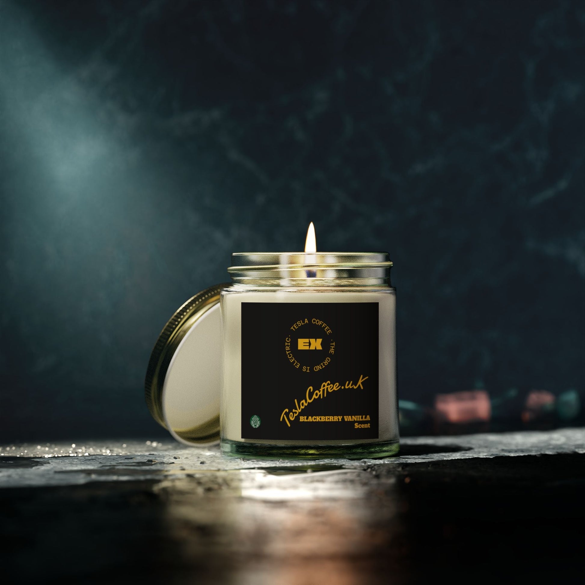 Tesla Coffee® Blackberry Vanilla Scent Candle Printify