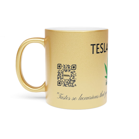 Tesla Coffee Metallic Mug (Silver\Gold)