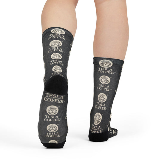 TESLA COFFEE® Sublimation Crew Socks Printify