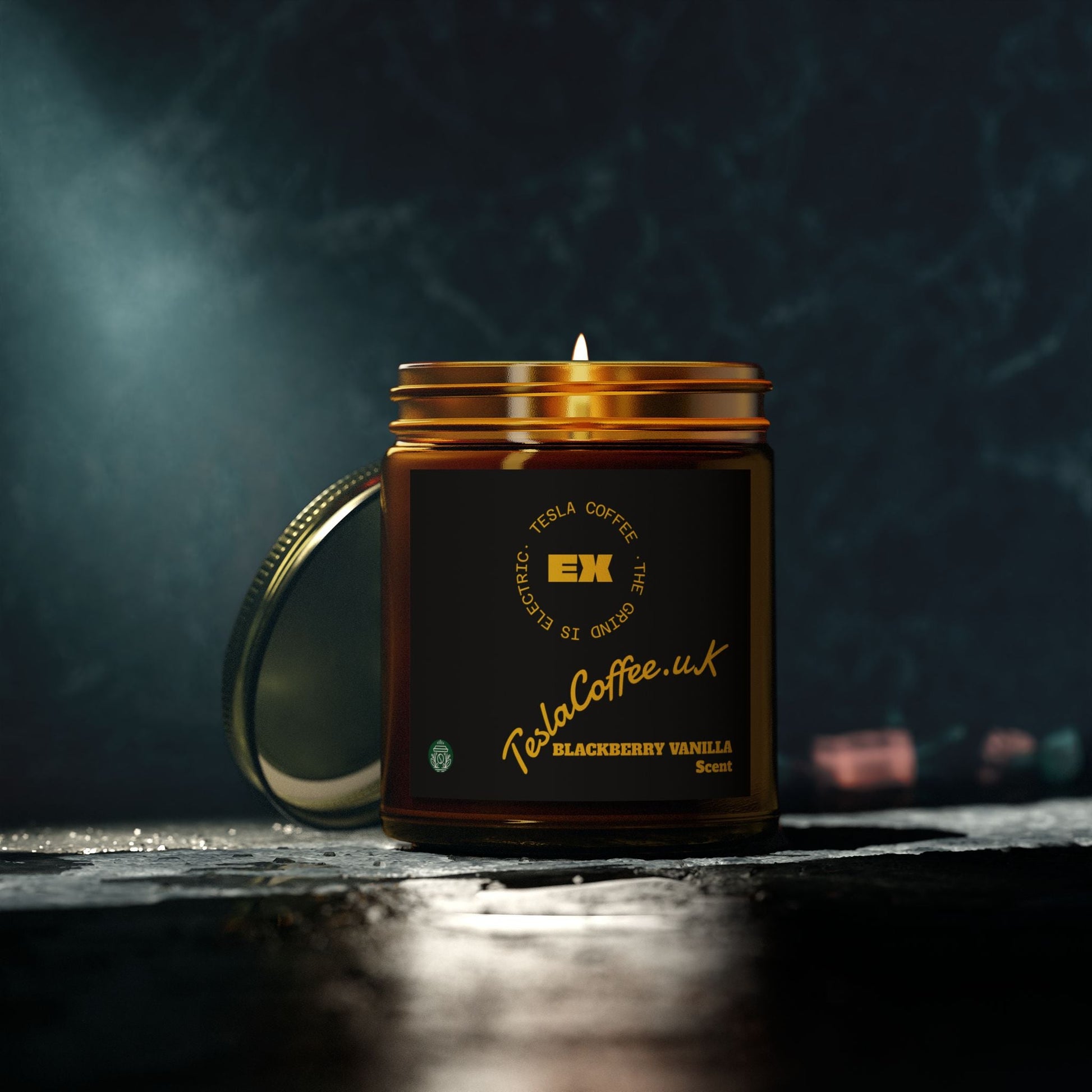 Tesla Coffee® Blackberry Vanilla Scent Candle Printify
