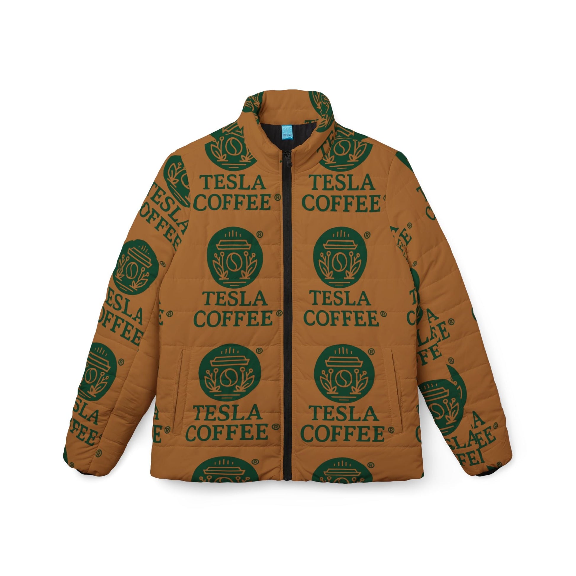 TESLA COFFEE® Puffer Jacket Printify