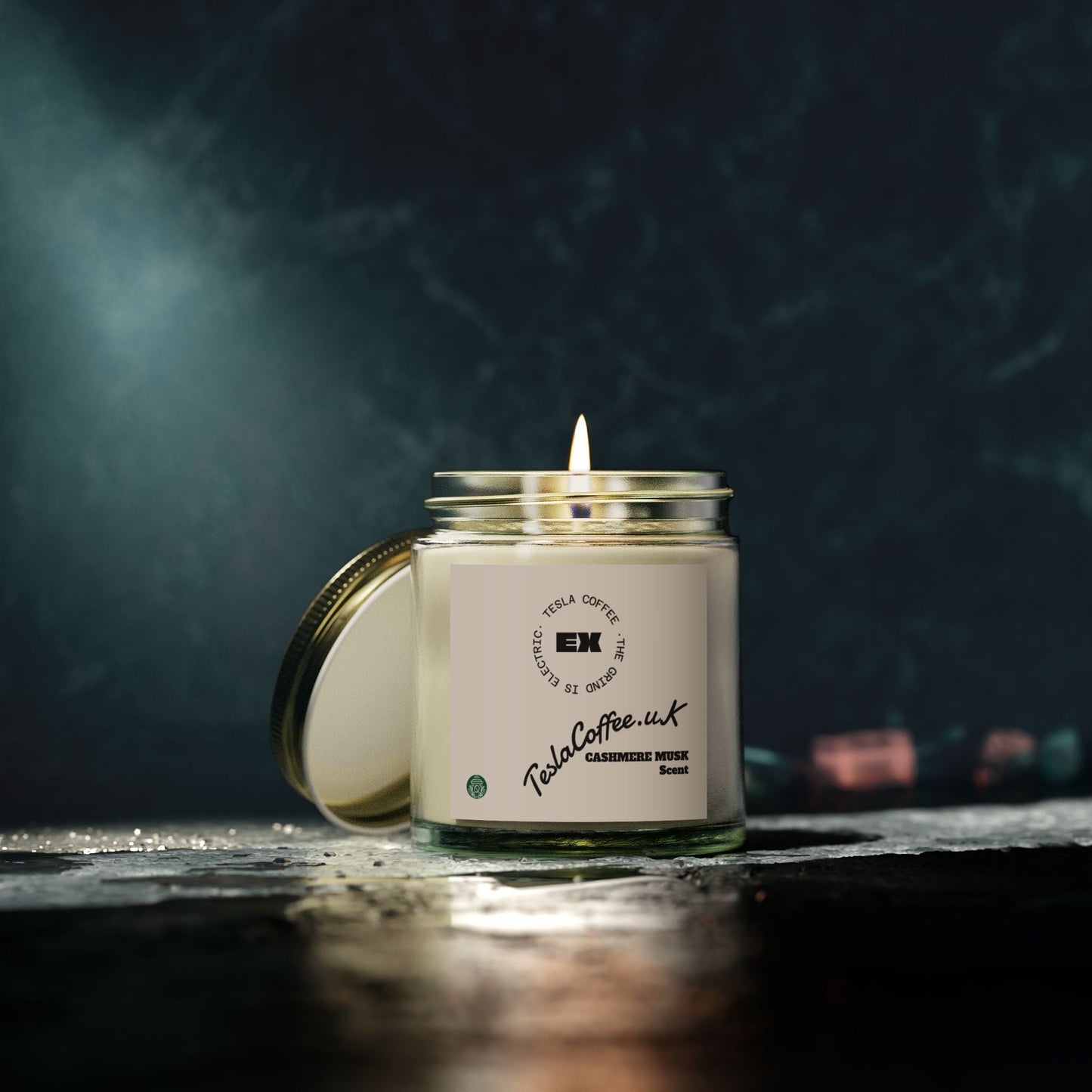 Tesla Coffee® Cashmere Musk Scent Candle Printify