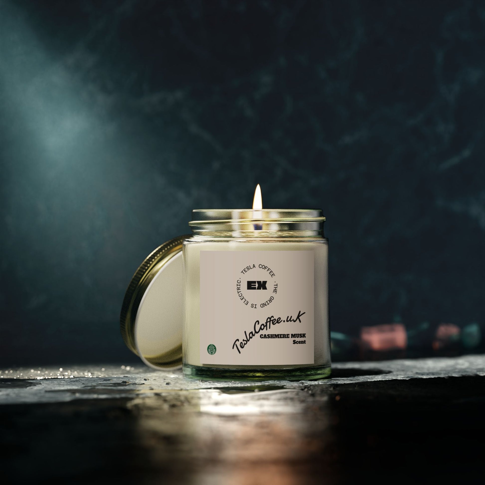 Tesla Coffee® Cashmere Musk Scent Candle Printify