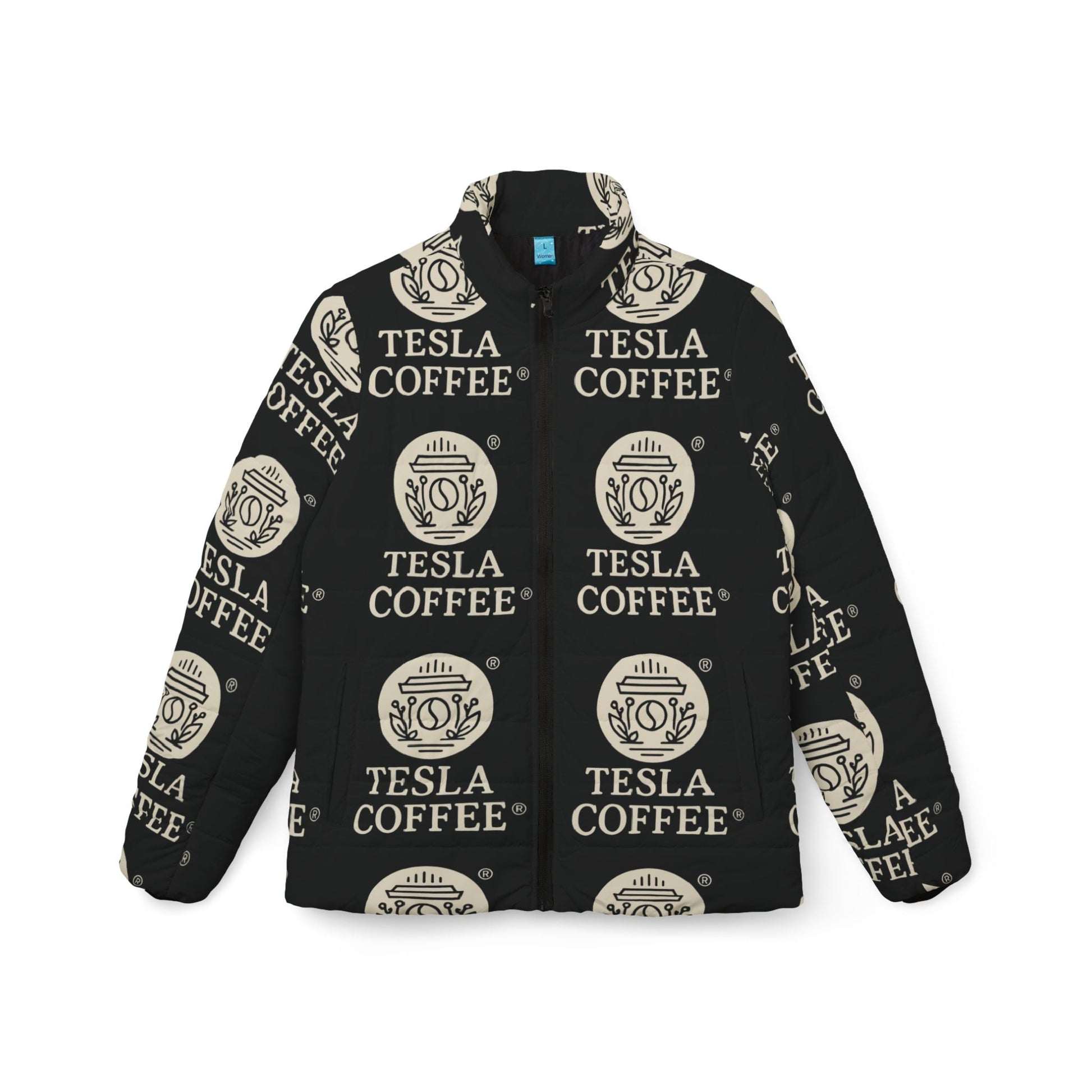 TESLA COFFEE® Women's Puffer Jacket Printify