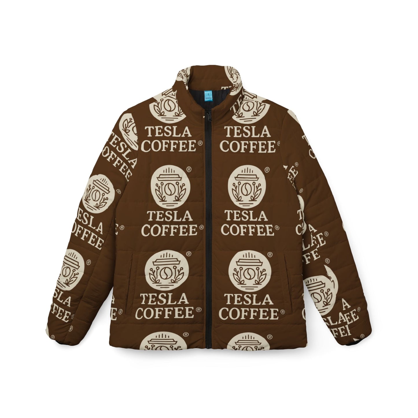 TESLA COFFEE® Puffer Jacket Printify