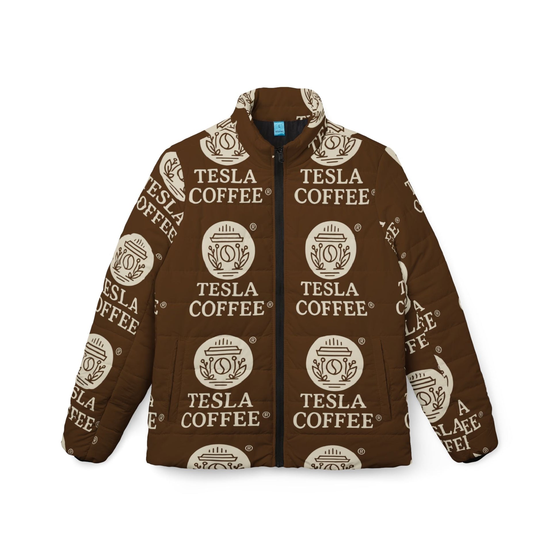 TESLA COFFEE® Puffer Jacket Printify