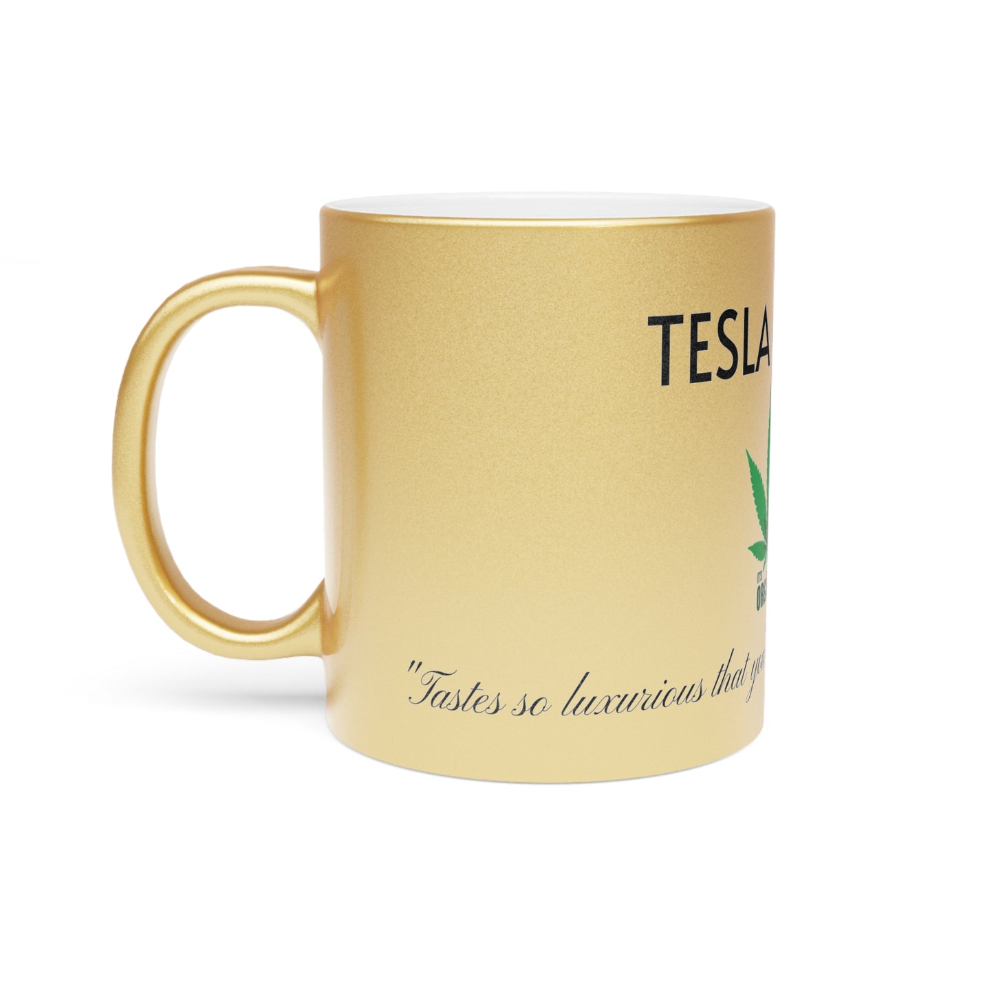Tesla Coffee Metallic Mug (Silver\Gold)