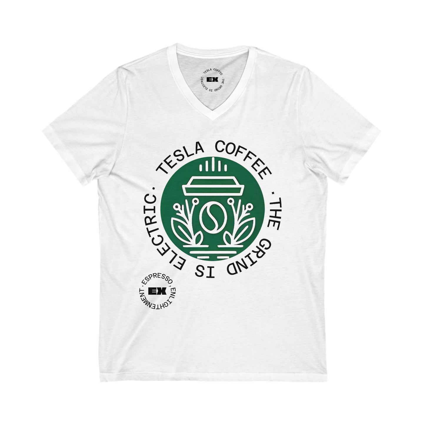 TESLA COFFEE® V-Neck Tee Shirt - TESLA COFFEE®
