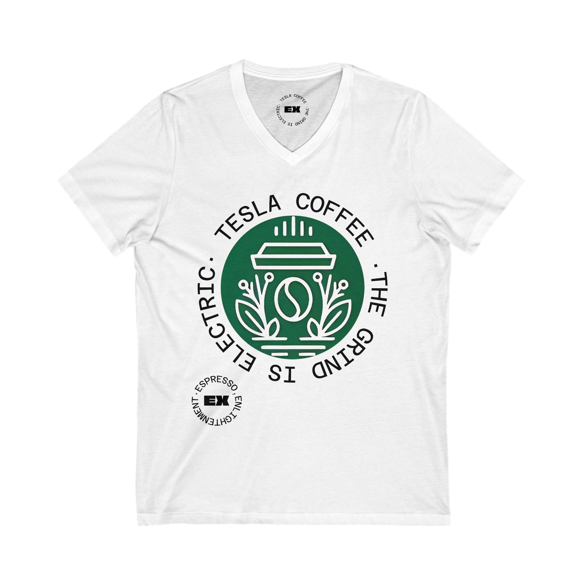 TESLA COFFEE® V-Neck Tee Shirt - TESLA COFFEE®