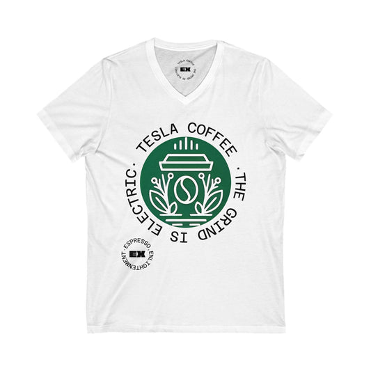 TESLA COFFEE® V-Neck Tee Shirt - TESLA COFFEE®