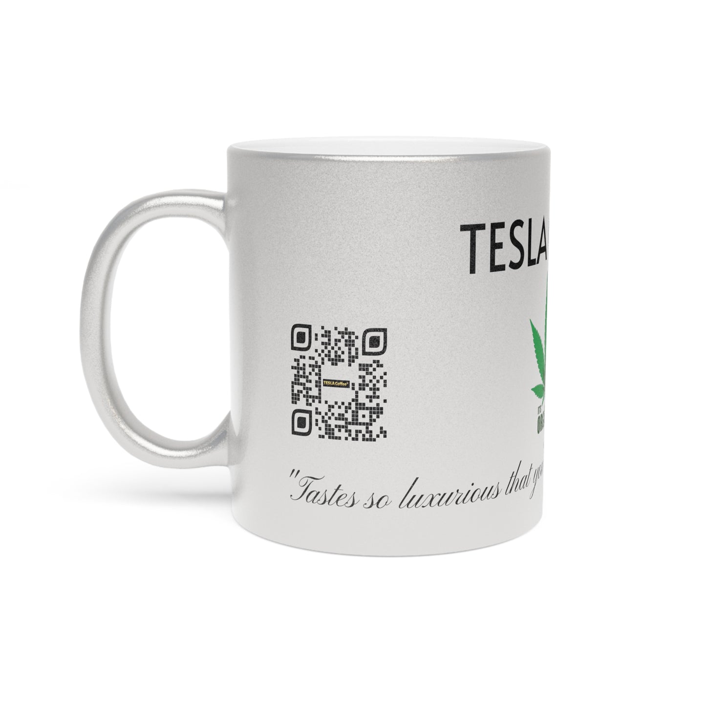 Tesla Coffee Metallic Mug (Silver\Gold)