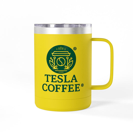 TESLA COFFEE® Tumbler Mug, 15oz Printify