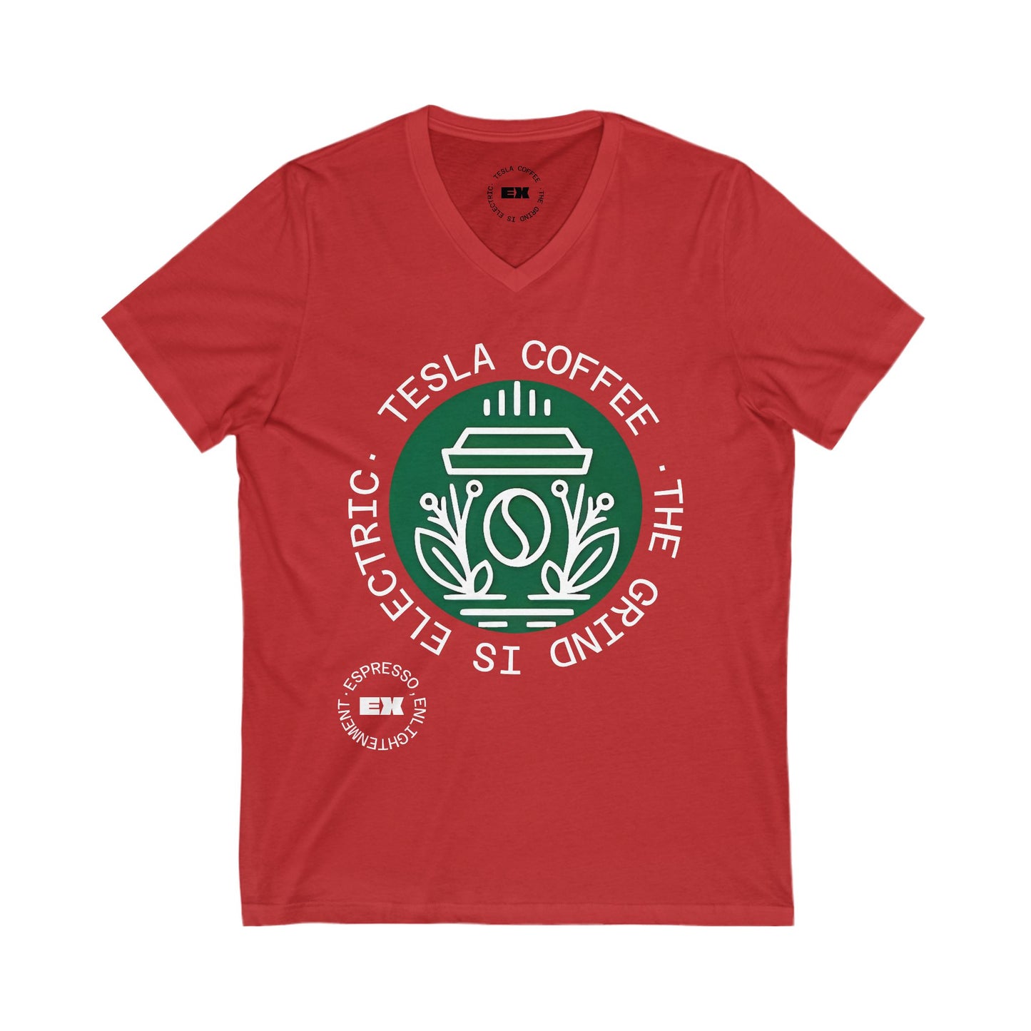 TESLA COFFEE® V-Neck Tee Shirt - TESLA COFFEE®