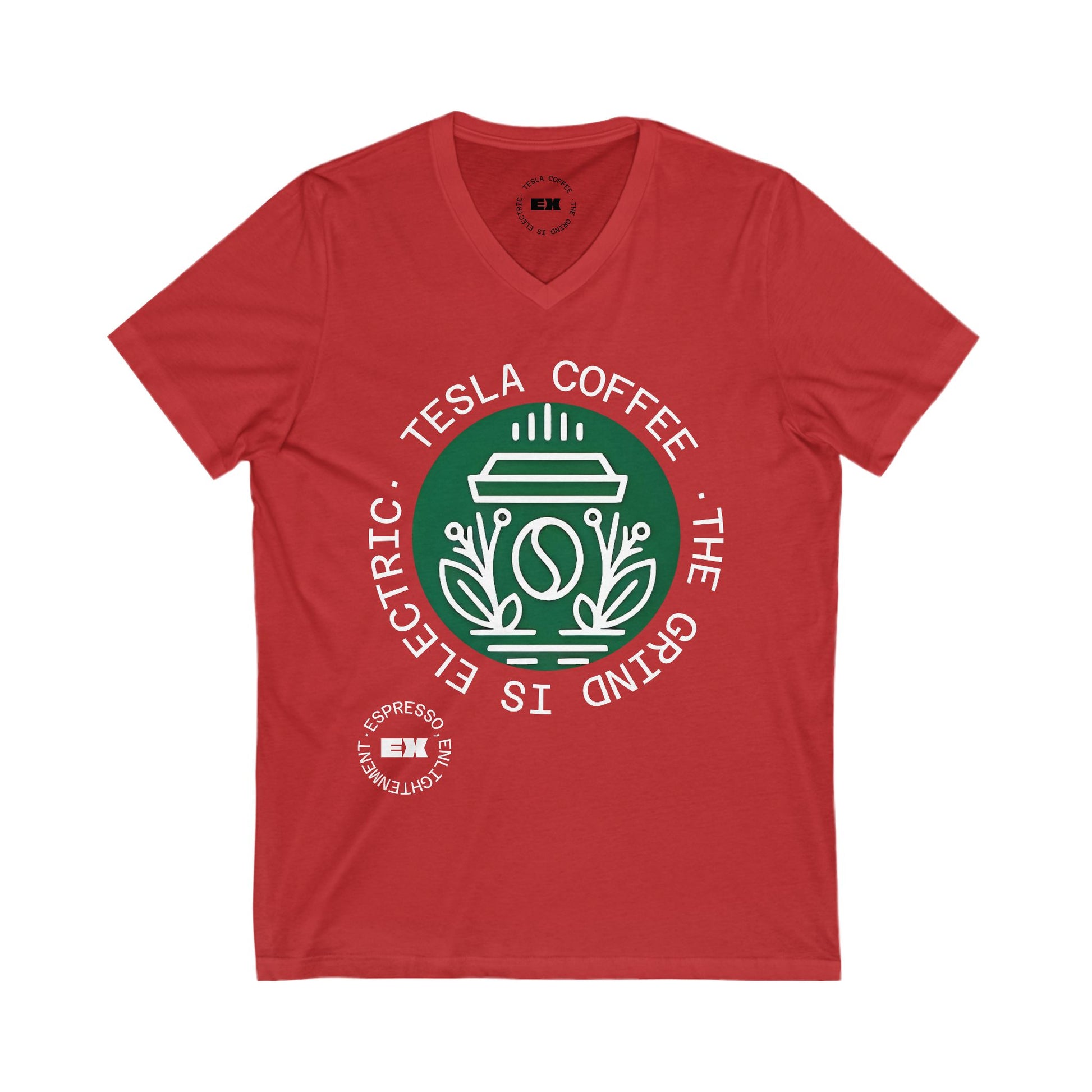TESLA COFFEE® V-Neck Tee Shirt - TESLA COFFEE®