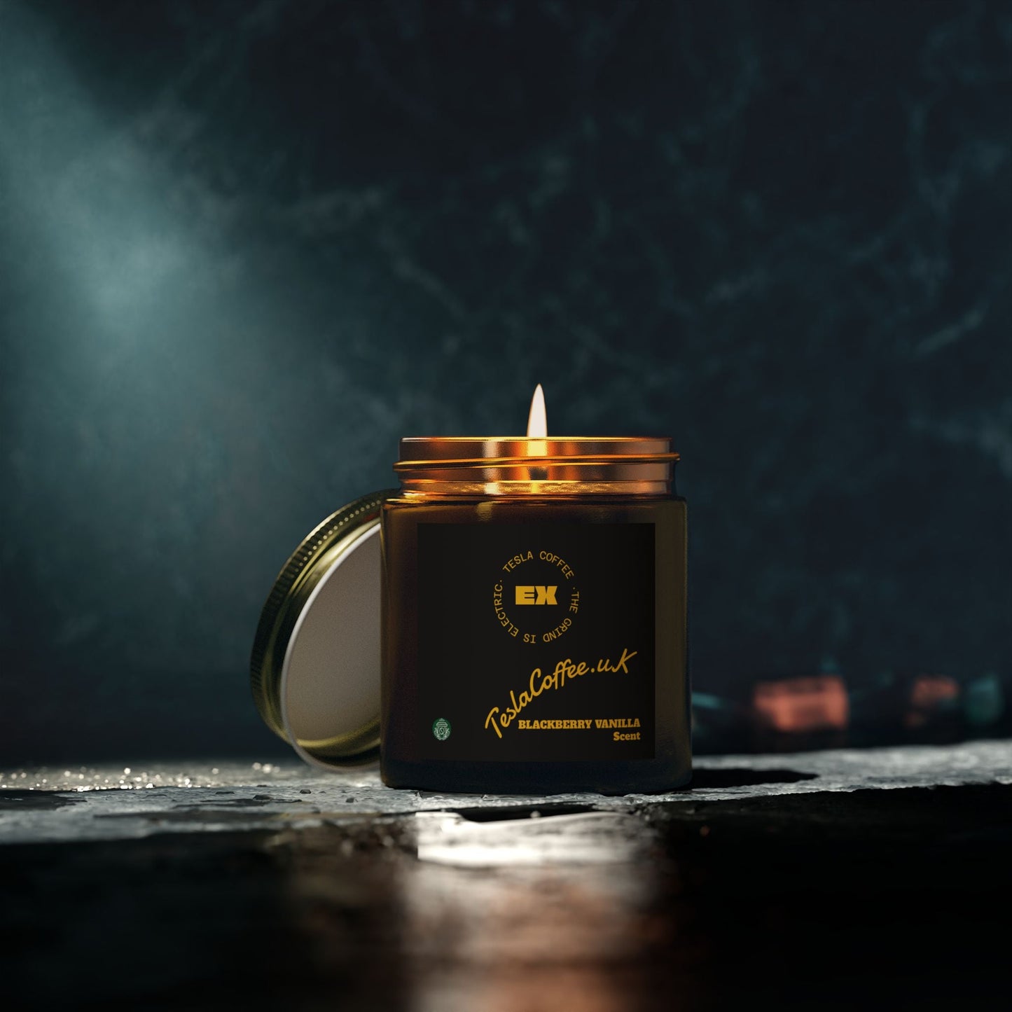 Tesla Coffee® Blackberry Vanilla Scent Candle Printify