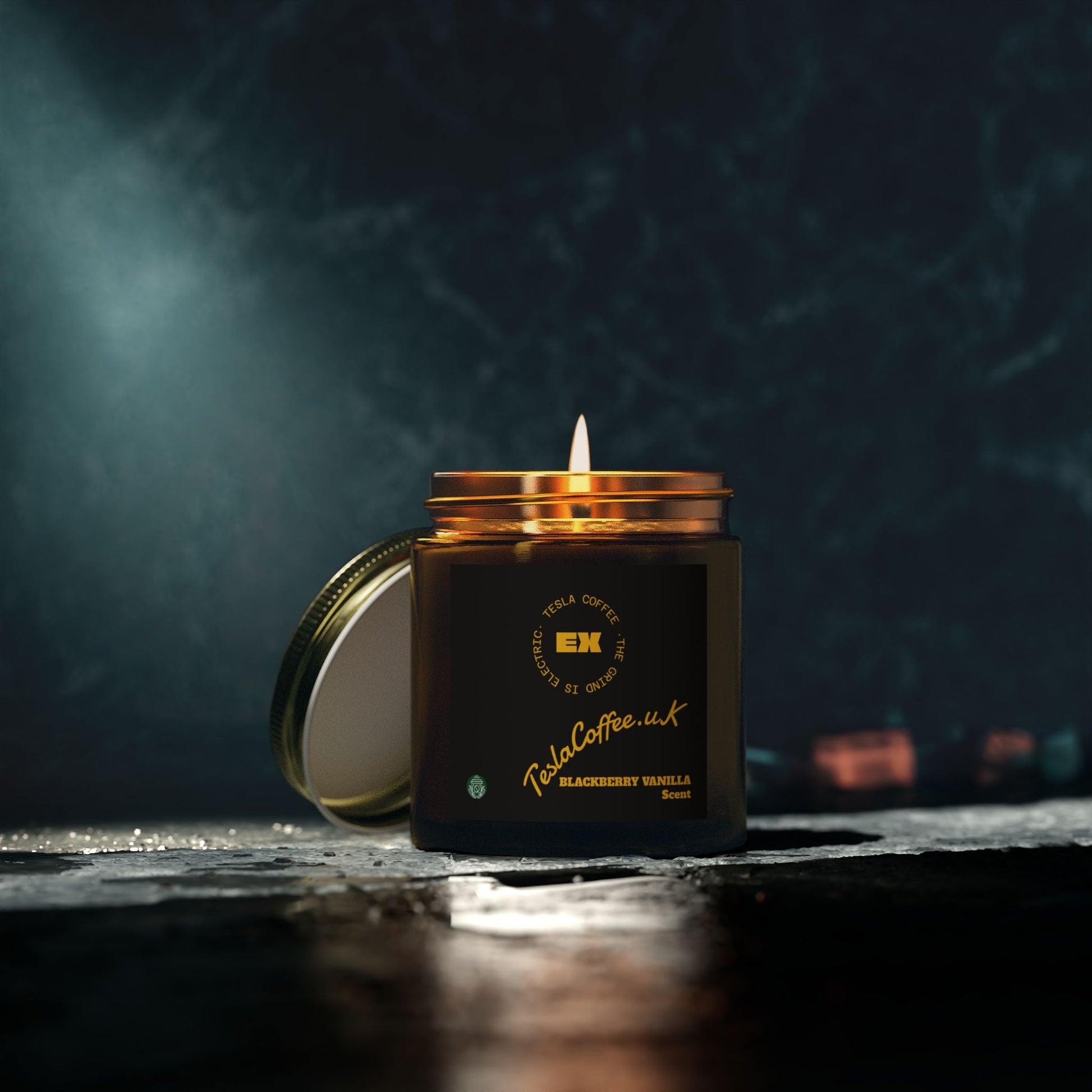 Tesla Coffee® Blackberry Vanilla Scent Candle Printify