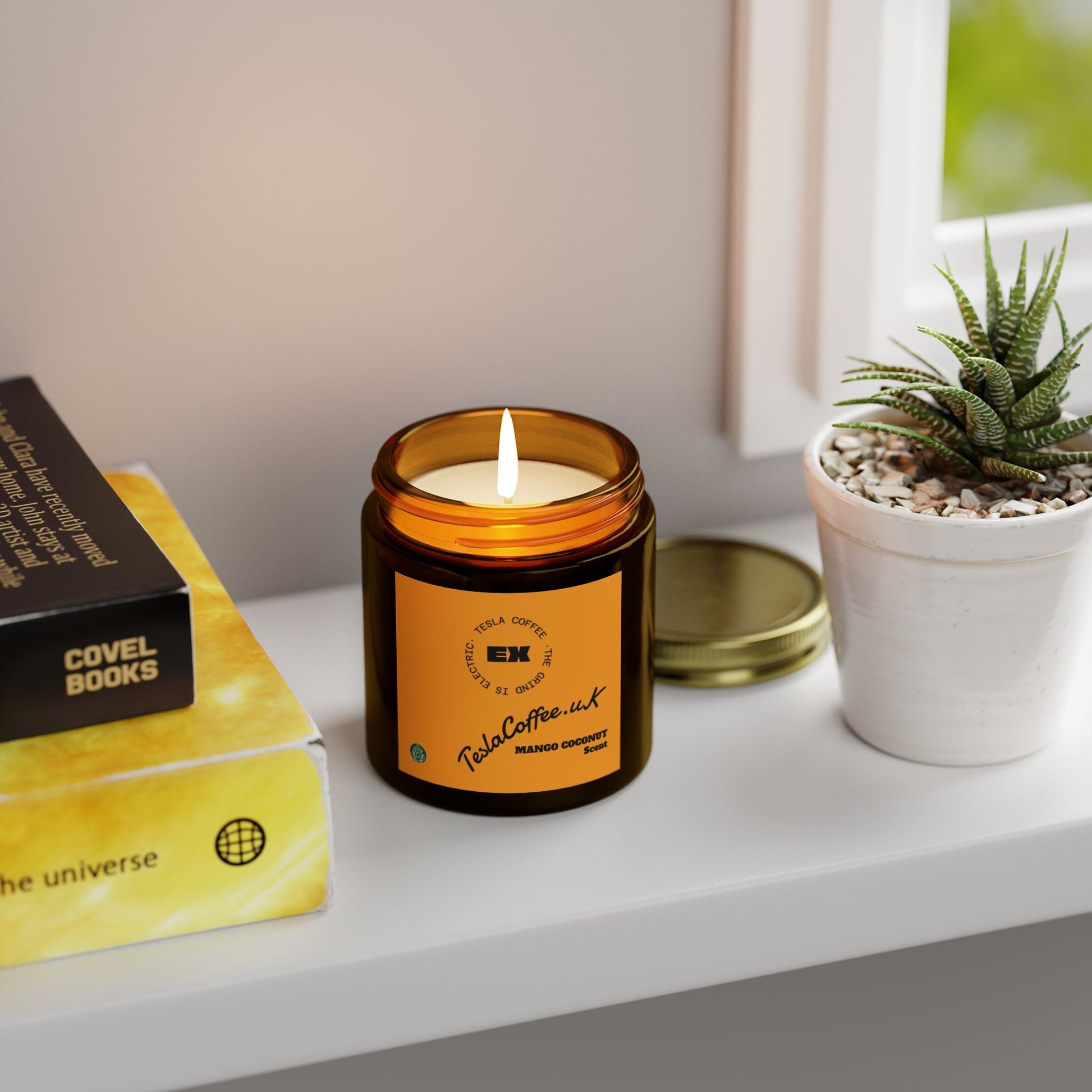 Tesla Coffee® Mango Coconut Scent Candle Printify