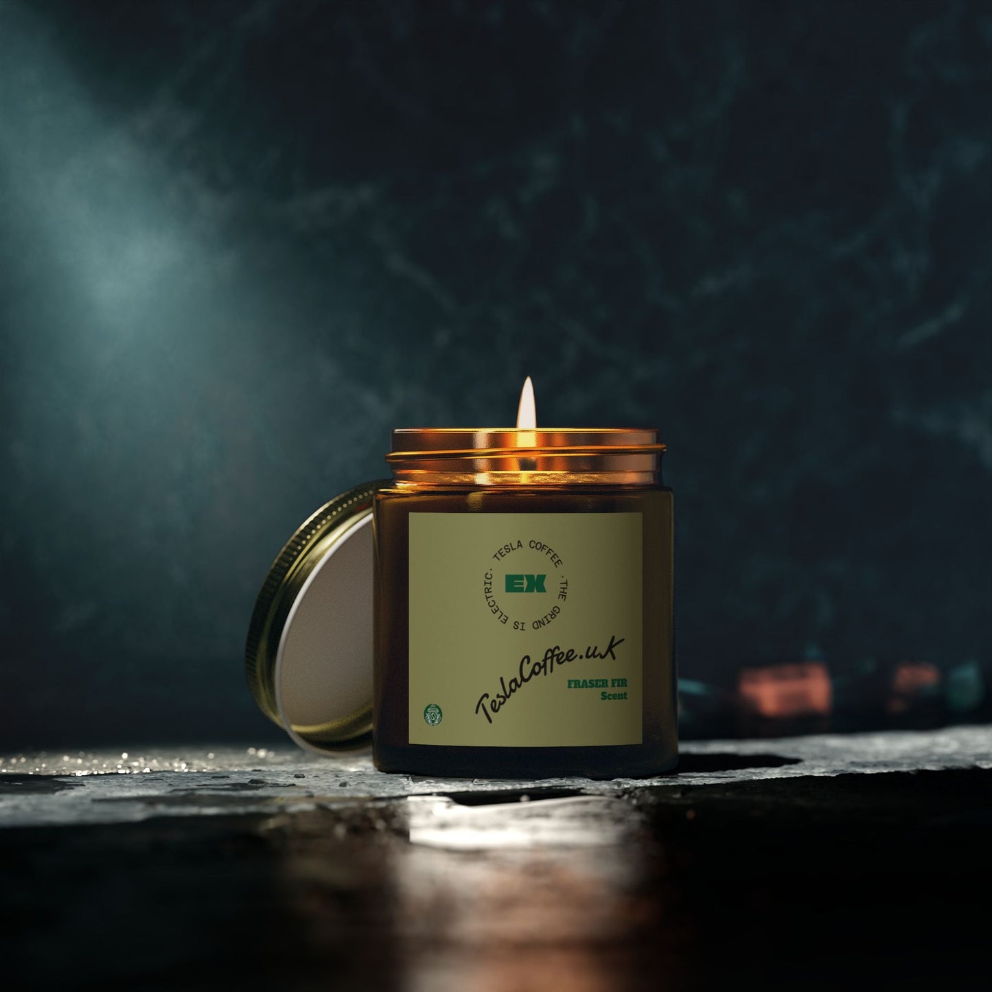 Tesla Coffee® Fraser Fir Scent Candle Printify