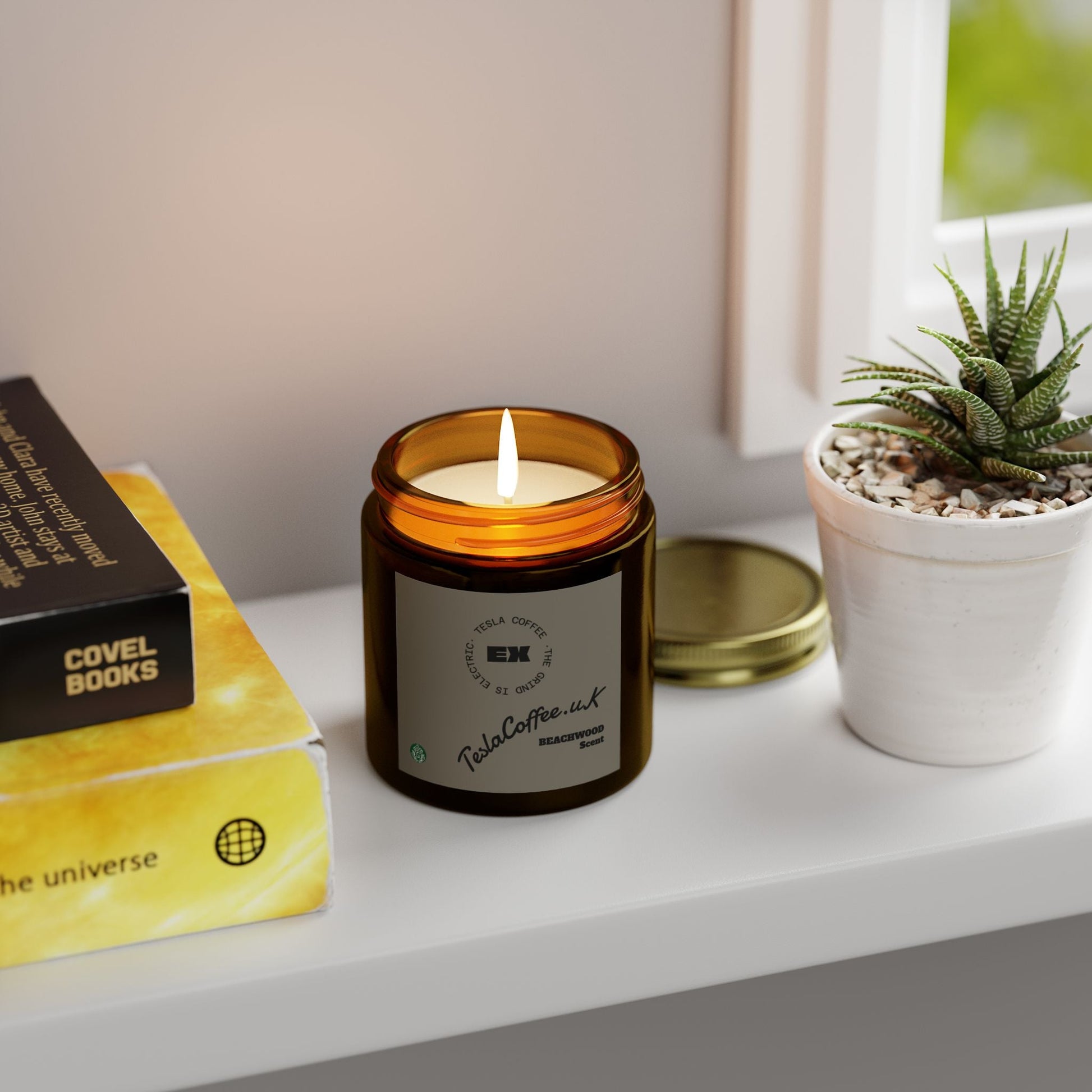 Tesla Coffee® Beachwood Scent Candle Printify