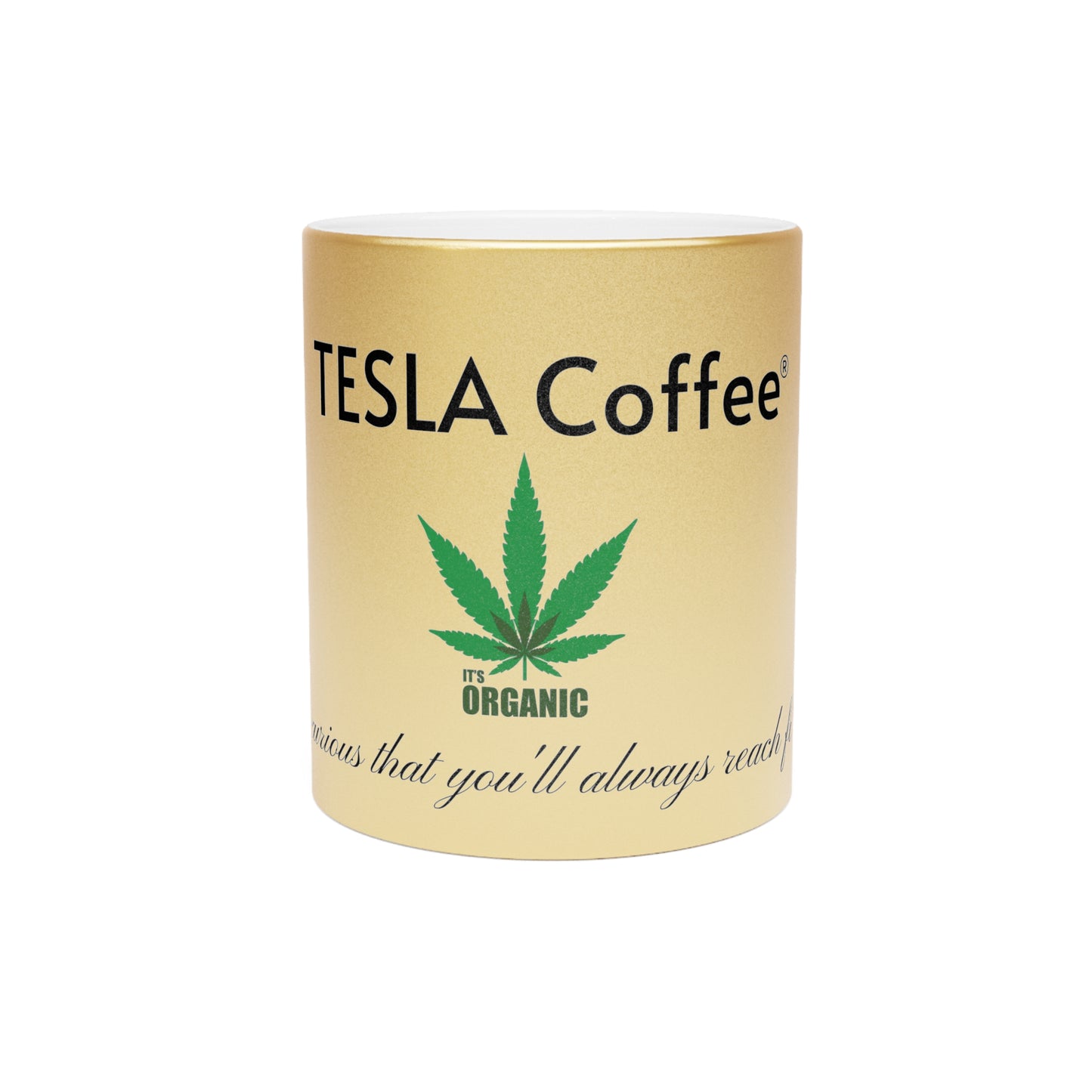 Tesla Coffee Metallic Mug (Silver\Gold)