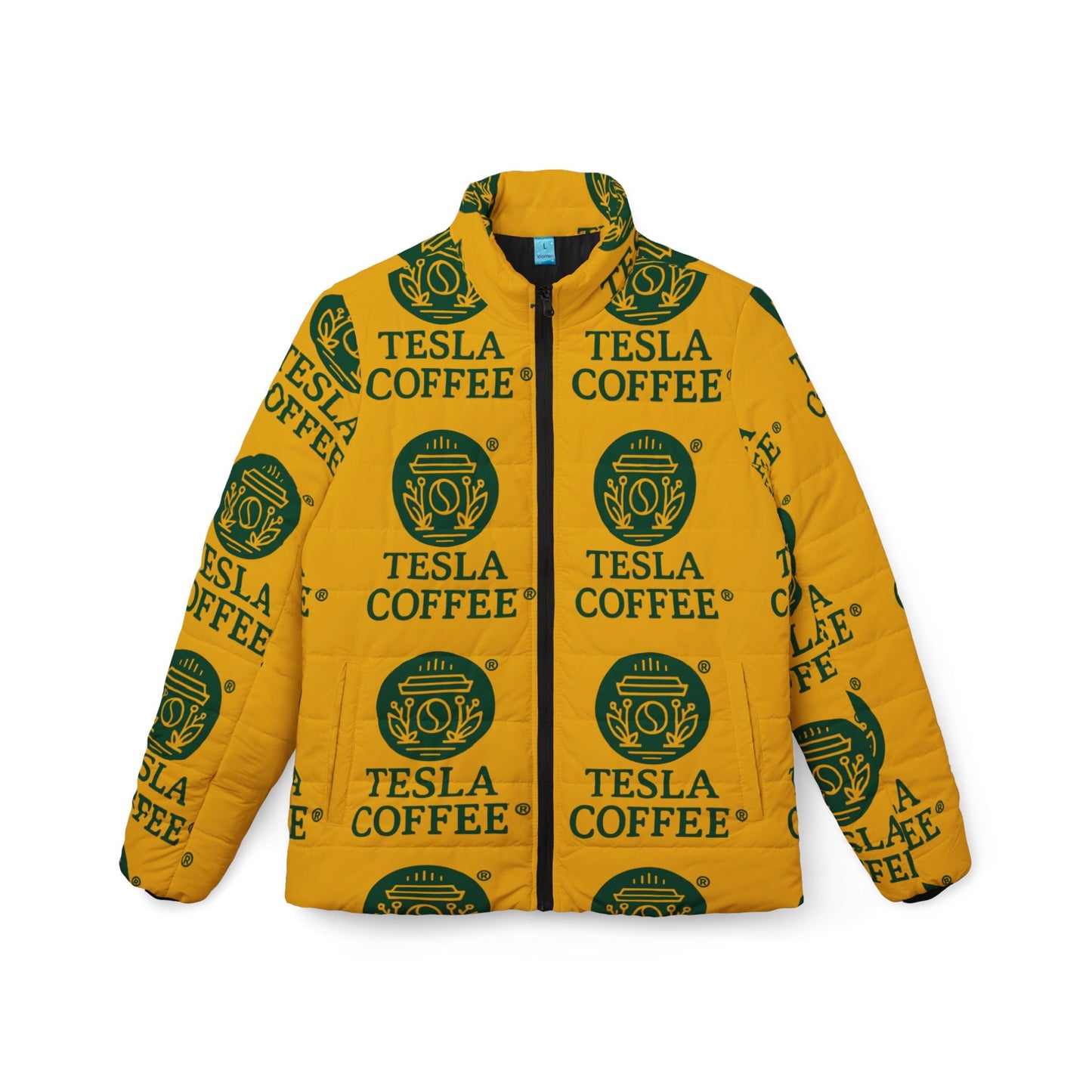 TESLA COFFEE® Puffer Jacket Printify