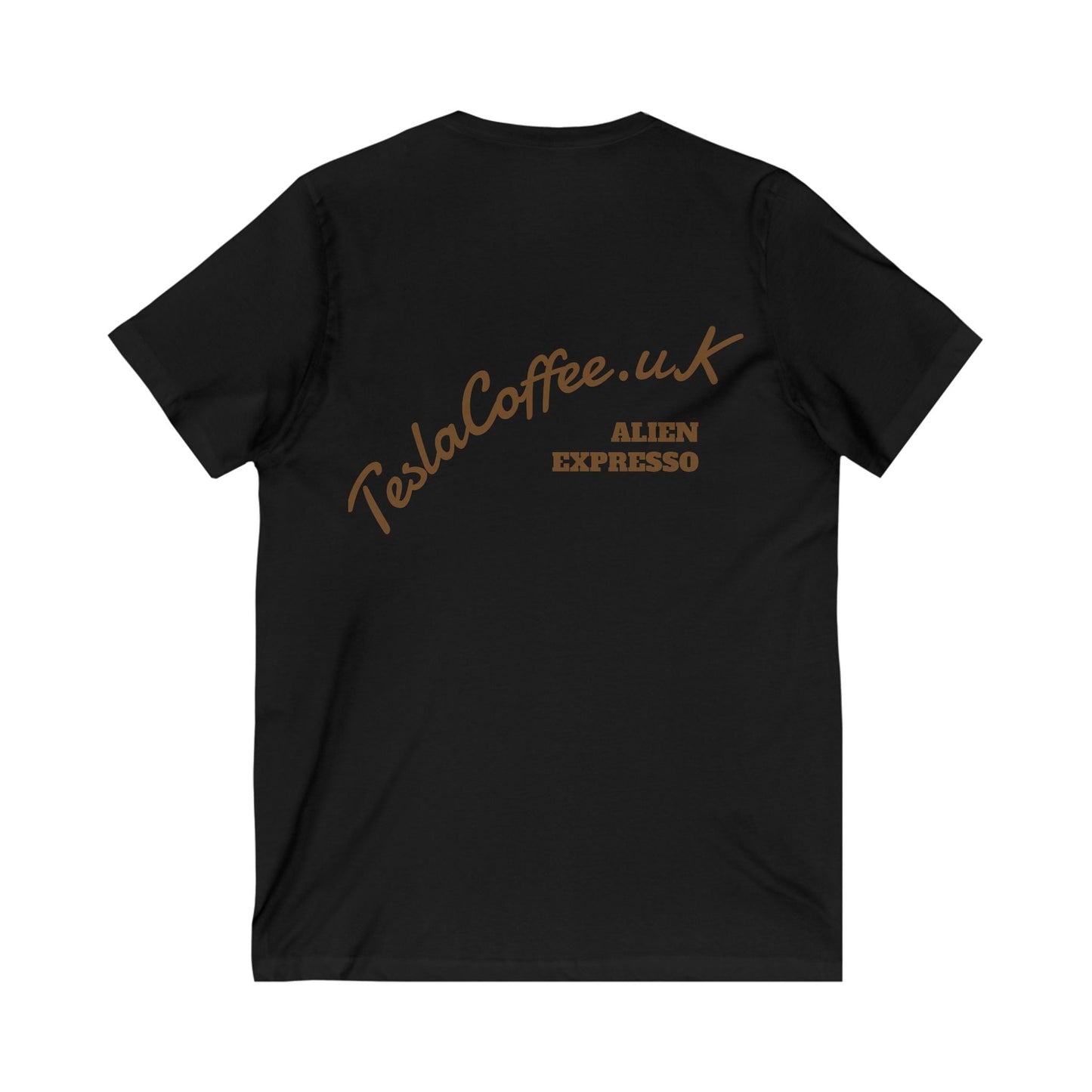 TESLA COFFEE® V-Neck Tee Shirt Printify