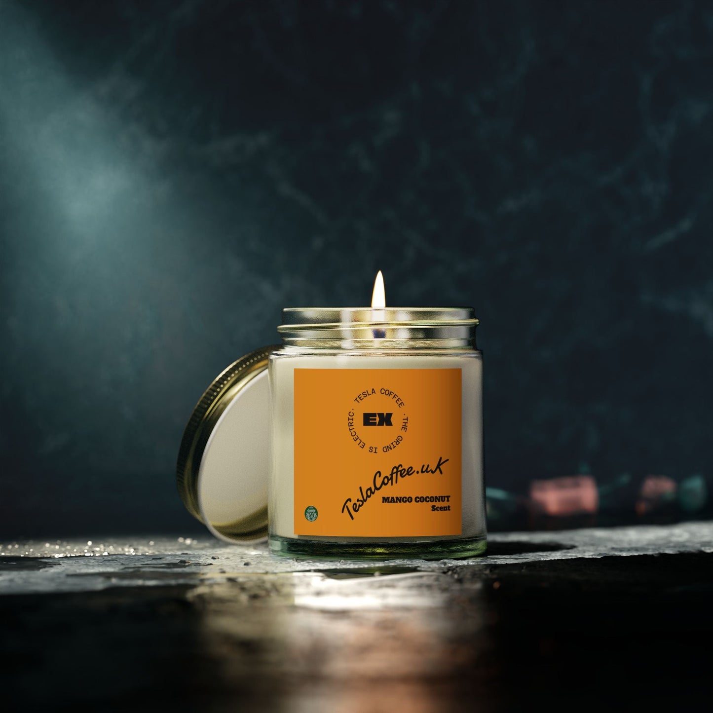Tesla Coffee® Mango Coconut Scent Candle Printify
